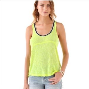 {Free People} XS Venice Vibes Tank Yellow Knit ASO Ashley Tisdale